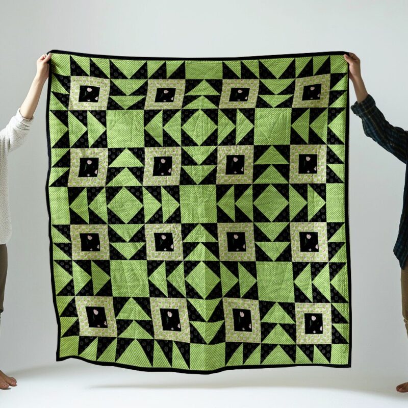 Green Labyrinth Quilt Pattern - Easy Quilt Pattern